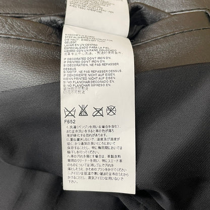【中古品】【メンズ】 MAISON MARIGIELA メゾン マルジェラ S50SM0257 SX9007 LEATHER DOUBLE レザーライダース ジャケット アウター 牛革 八の字 141-620618-sa-02-tei サイズ：44 カラー：ブラック 万代Net店