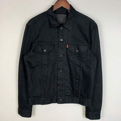 【中古品】【メンズ】 Levi's リーバイス DENIM TRUCKER JACKET デニム トラッカー ジャケット ライトアウター Gジャン ボタン裏 刻印3269 145-260619-ko-04-tei サイズ：M カラー：ブラック 万代Net店