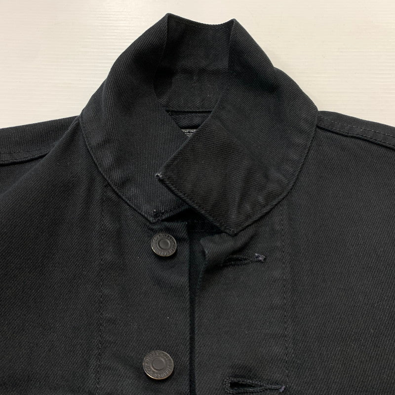 【中古品】【メンズ】 Levi's リーバイス DENIM TRUCKER JACKET デニム トラッカー ジャケット ライトアウター Gジャン ボタン裏 刻印3269 145-260619-ko-04-tei サイズ：M カラー：ブラック 万代Net店