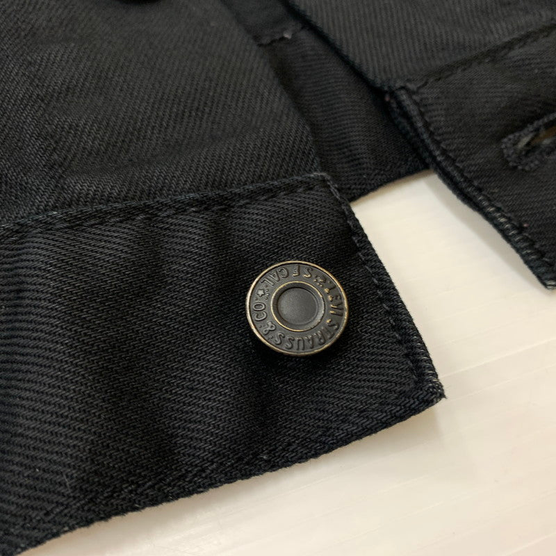 【中古品】【メンズ】 Levi's リーバイス DENIM TRUCKER JACKET デニム トラッカー ジャケット ライトアウター Gジャン ボタン裏 刻印3269 145-260619-ko-04-tei サイズ：M カラー：ブラック 万代Net店