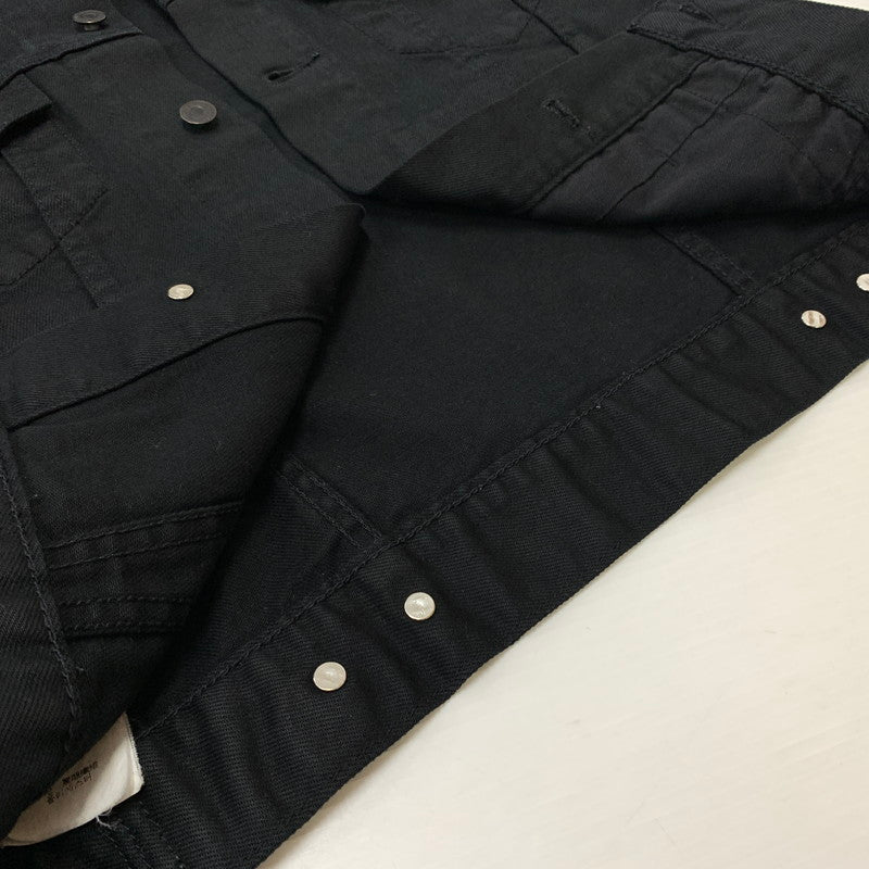 【中古品】【メンズ】 Levi's リーバイス DENIM TRUCKER JACKET デニム トラッカー ジャケット ライトアウター Gジャン ボタン裏 刻印3269 145-260619-ko-04-tei サイズ：M カラー：ブラック 万代Net店