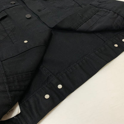 【中古品】【メンズ】 Levi's リーバイス DENIM TRUCKER JACKET デニム トラッカー ジャケット ライトアウター Gジャン ボタン裏 刻印3269 145-260619-ko-04-tei サイズ：M カラー：ブラック 万代Net店
