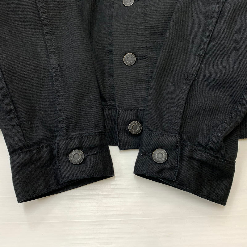【中古品】【メンズ】 Levi's リーバイス DENIM TRUCKER JACKET デニム トラッカー ジャケット ライトアウター Gジャン ボタン裏 刻印3269 145-260619-ko-04-tei サイズ：M カラー：ブラック 万代Net店
