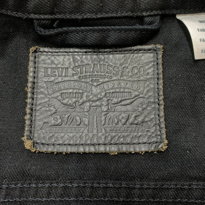 【中古品】【メンズ】 Levi's リーバイス DENIM TRUCKER JACKET デニム トラッカー ジャケット ライトアウター Gジャン ボタン裏 刻印3269 145-260619-ko-04-tei サイズ：M カラー：ブラック 万代Net店