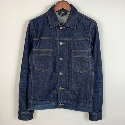 【中古品】【メンズ】 A.P.C. アーペーセー 2ND TYPE DENIM JACKET セカンド タイプ デニムジャケット ライトアウター Gジャン 141-260619-ko-03-tei サイズ：XXS カラー：インディゴ 万代Net店