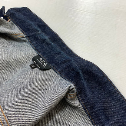 【中古品】【メンズ】 A.P.C. アーペーセー 2ND TYPE DENIM JACKET セカンド タイプ デニムジャケット ライトアウター Gジャン 141-260619-ko-03-tei サイズ：XXS カラー：インディゴ 万代Net店