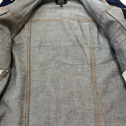 【中古品】【メンズ】 A.P.C. アーペーセー 2ND TYPE DENIM JACKET セカンド タイプ デニムジャケット ライトアウター Gジャン 141-260619-ko-03-tei サイズ：XXS カラー：インディゴ 万代Net店
