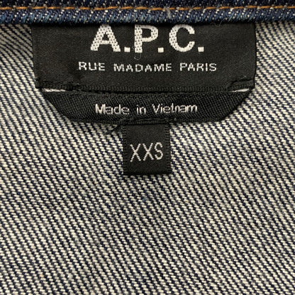 【中古品】【メンズ】 A.P.C. アーペーセー 2ND TYPE DENIM JACKET セカンド タイプ デニムジャケット ライトアウター Gジャン 141-260619-ko-03-tei サイズ：XXS カラー：インディゴ 万代Net店