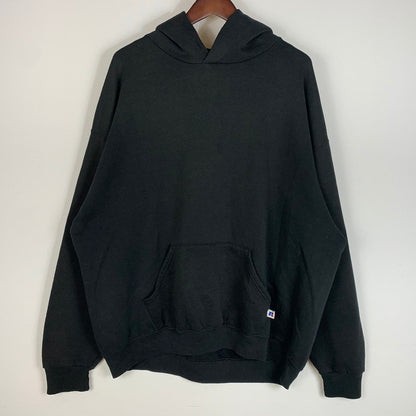 【現状渡し品】【メンズ】 RUSSELL ATHLETIC ラッセル アスレチック 90's PULLOVER HOODIE 90年代 プルオーバーフーディー トップス パーカー 145-260619-ko-02-tei サイズ：XXL カラー：ブラック 万代Net店