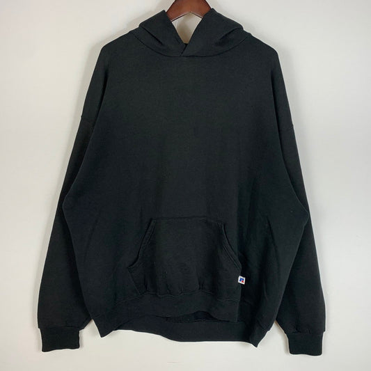 【現状渡し品】【メンズ】 RUSSELL ATHLETIC ラッセル アスレチック 90's PULLOVER HOODIE 90年代 プルオーバーフーディー トップス パーカー 145-260619-ko-02-tei サイズ：XXL カラー：ブラック 万代Net店