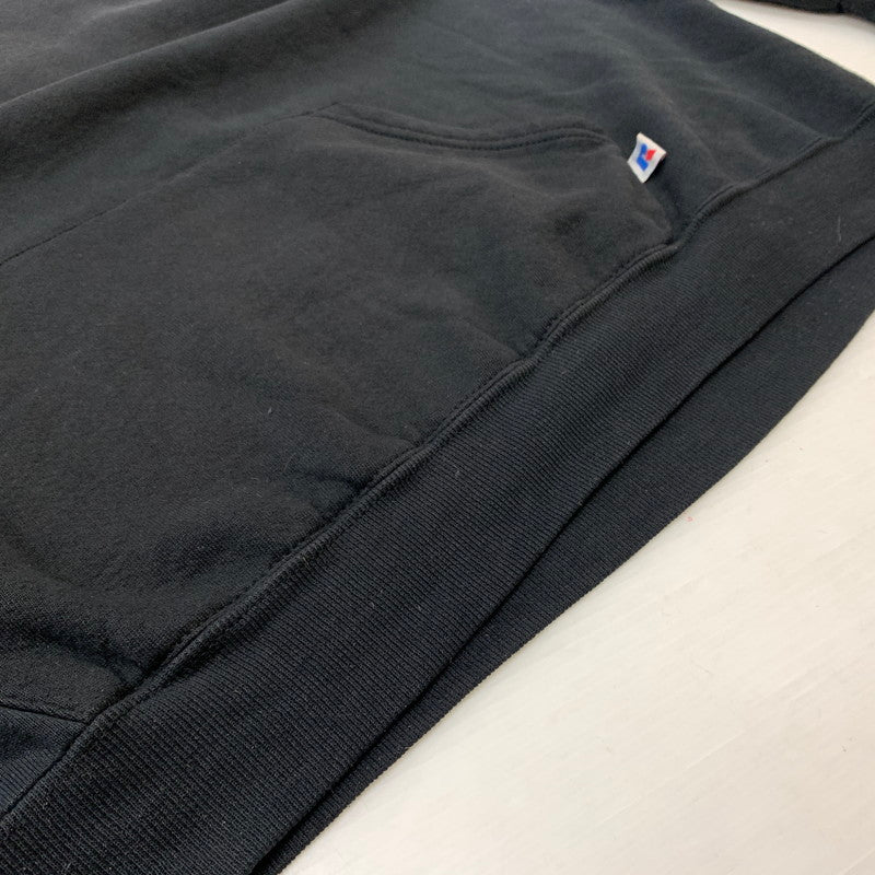【現状渡し品】【メンズ】 RUSSELL ATHLETIC ラッセル アスレチック 90's PULLOVER HOODIE 90年代 プルオーバーフーディー トップス パーカー 145-260619-ko-02-tei サイズ：XXL カラー：ブラック 万代Net店
