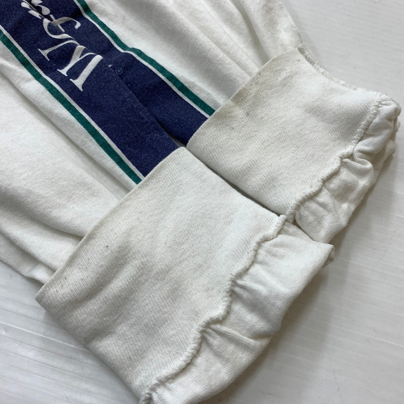【現状渡し品】【メンズ】 ONEITA オニータ WORDPERFECT L/S TEE ワンダーパーフェクト ロングスリーブ Tシャツ 長袖 トップス 145-260619-ko-13-tei サイズ：XL カラー：ホワイト 万代Net店