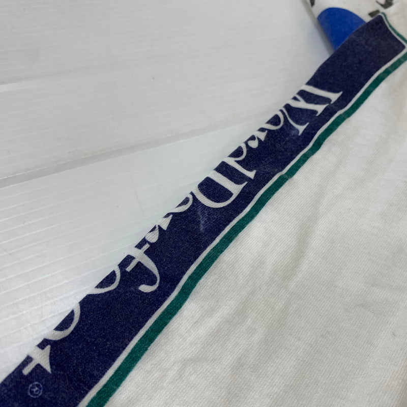 【現状渡し品】【メンズ】 ONEITA オニータ WORDPERFECT L/S TEE ワンダーパーフェクト ロングスリーブ Tシャツ 長袖 トップス 145-260619-ko-13-tei サイズ：XL カラー：ホワイト 万代Net店