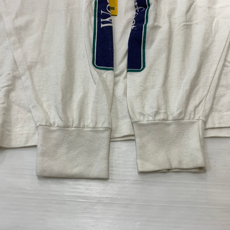 【現状渡し品】【メンズ】 ONEITA オニータ WORDPERFECT L/S TEE ワンダーパーフェクト ロングスリーブ Tシャツ 長袖 トップス 145-260619-ko-13-tei サイズ：XL カラー：ホワイト 万代Net店