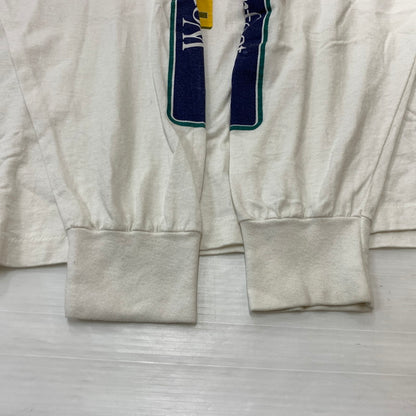 【現状渡し品】【メンズ】 ONEITA オニータ WORDPERFECT L/S TEE ワンダーパーフェクト ロングスリーブ Tシャツ 長袖 トップス 145-260619-ko-13-tei サイズ：XL カラー：ホワイト 万代Net店