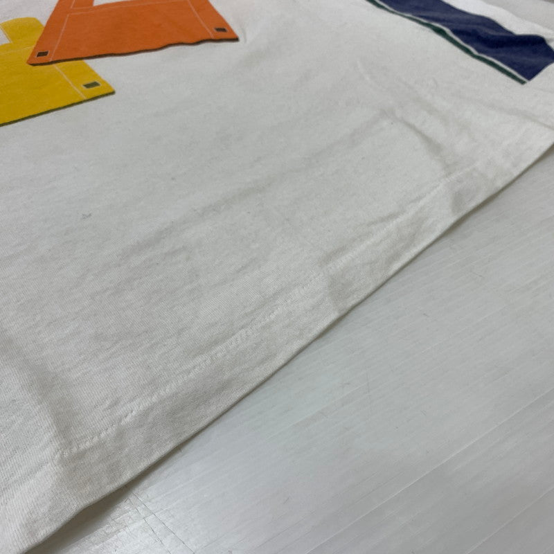 【現状渡し品】【メンズ】 ONEITA オニータ WORDPERFECT L/S TEE ワンダーパーフェクト ロングスリーブ Tシャツ 長袖 トップス 145-260619-ko-13-tei サイズ：XL カラー：ホワイト 万代Net店