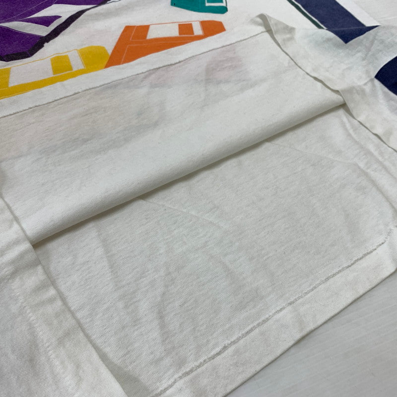 【現状渡し品】【メンズ】 ONEITA オニータ WORDPERFECT L/S TEE ワンダーパーフェクト ロングスリーブ Tシャツ 長袖 トップス 145-260619-ko-13-tei サイズ：XL カラー：ホワイト 万代Net店