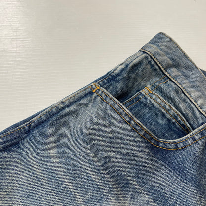【中古品】【メンズ】 MASU エムユーセスユー FEATHER BAGGY JEANS MBFW-PTB224L ファザー バギー ジーンズ ボトムス ジーンズ 151-620618-sa-11-tei サイズ：48 カラー：インディゴ 万代Net店