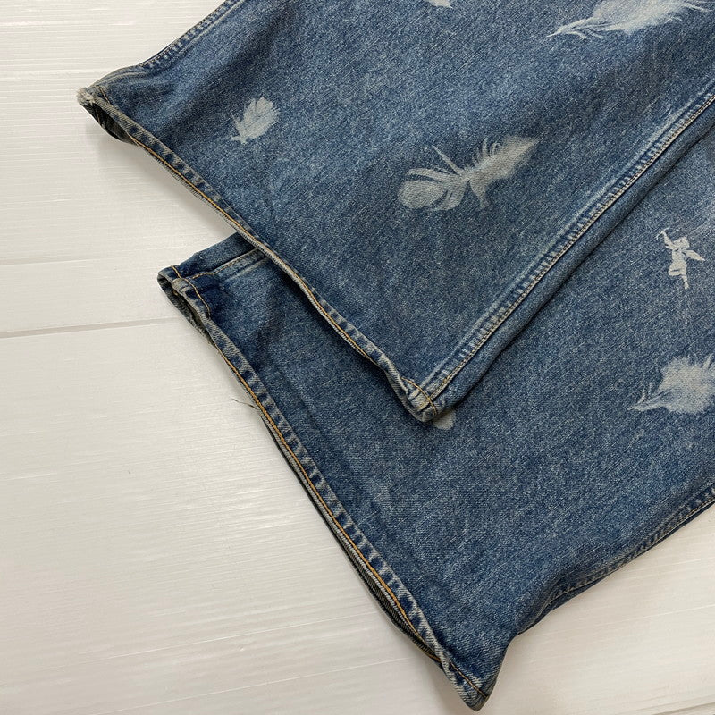 【中古品】【メンズ】 MASU エムユーセスユー FEATHER BAGGY JEANS MBFW-PTB224L ファザー バギー ジーンズ ボトムス ジーンズ 151-620618-sa-11-tei サイズ：48 カラー：インディゴ 万代Net店