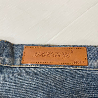 【中古品】【メンズ】 MASU エムユーセスユー FEATHER BAGGY JEANS MBFW-PTB224L ファザー バギー ジーンズ ボトムス ジーンズ 151-620618-sa-11-tei サイズ：48 カラー：インディゴ 万代Net店