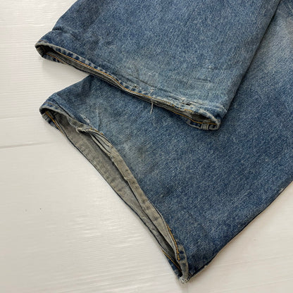 【中古品】【メンズ】 MASU エムユーセスユー FEATHER BAGGY JEANS MBFW-PTB224L ファザー バギー ジーンズ ボトムス ジーンズ 151-620618-sa-11-tei サイズ：48 カラー：インディゴ 万代Net店
