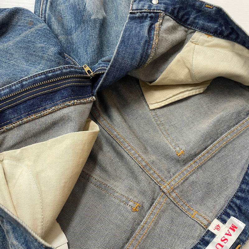 【中古品】【メンズ】 MASU エムユーセスユー FEATHER BAGGY JEANS MBFW-PTB224L ファザー バギー ジーンズ ボトムス ジーンズ 151-620618-sa-11-tei サイズ：48 カラー：インディゴ 万代Net店