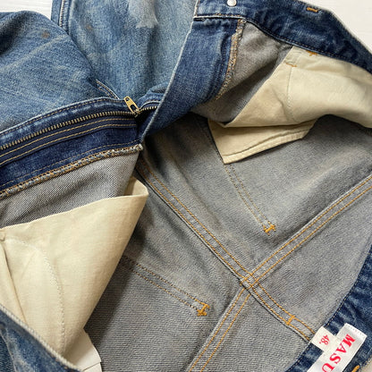 【中古品】【メンズ】 MASU エムユーセスユー FEATHER BAGGY JEANS MBFW-PTB224L ファザー バギー ジーンズ ボトムス ジーンズ 151-620618-sa-11-tei サイズ：48 カラー：インディゴ 万代Net店