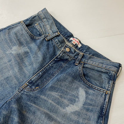【中古品】【メンズ】 MASU エムユーセスユー FEATHER BAGGY JEANS MBFW-PTB224L ファザー バギー ジーンズ ボトムス ジーンズ 151-620618-sa-11-tei サイズ：48 カラー：インディゴ 万代Net店