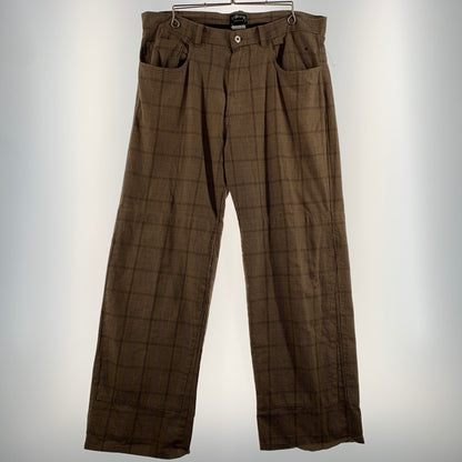 【現状渡し品】【メンズ】 STUSSY ステューシー COTTON PANT コットンパンツ ボトムス ワイドパンツ 153-260716-ko-15-tei サイズ：34 カラー：チェック 万代Net店