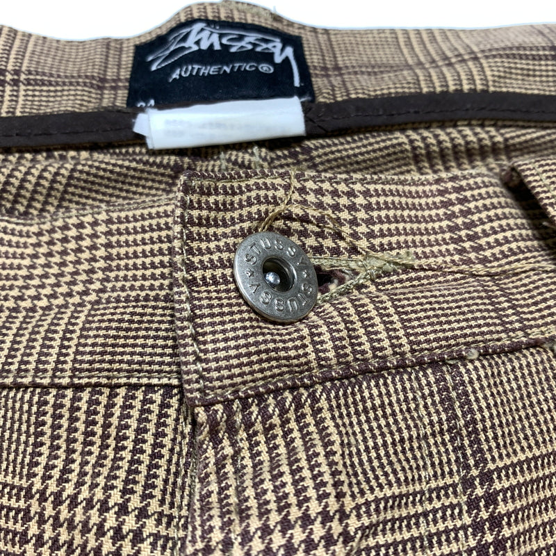 【現状渡し品】【メンズ】 STUSSY ステューシー COTTON PANT コットンパンツ ボトムス ワイドパンツ 153-260716-ko-15-tei サイズ：34 カラー：チェック 万代Net店