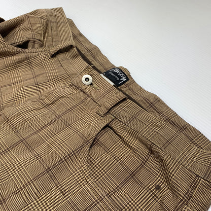 【現状渡し品】【メンズ】 STUSSY ステューシー COTTON PANT コットンパンツ ボトムス ワイドパンツ 153-260716-ko-15-tei サイズ：34 カラー：チェック 万代Net店
