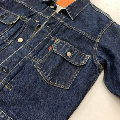 【中古品】【メンズ】 Levi's リーバイス 71507 XX 2ND BIG E DENIM JACKET セカンド ビッグイー デニムジャケット ライトアウター Gジャン ボタン裏 刻印J02 145-260619-ko-05-tei サイズ：38 カラー：インディゴ 万代Net店