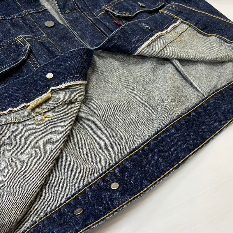【中古品】【メンズ】 Levi's リーバイス 71507 XX 2ND BIG E DENIM JACKET セカンド ビッグイー デニムジャケット ライトアウター Gジャン ボタン裏 刻印J02 145-260619-ko-05-tei サイズ：38 カラー：インディゴ 万代Net店