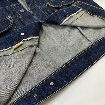 【中古品】【メンズ】 Levi's リーバイス 71507 XX 2ND BIG E DENIM JACKET セカンド ビッグイー デニムジャケット ライトアウター Gジャン ボタン裏 刻印J02 145-260619-ko-05-tei サイズ：38 カラー：インディゴ 万代Net店