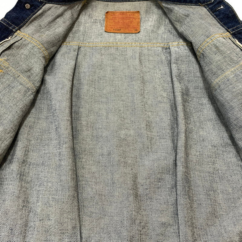 【中古品】【メンズ】 Levi's リーバイス 71507 XX 2ND BIG E DENIM JACKET セカンド ビッグイー デニムジャケット ライトアウター Gジャン ボタン裏 刻印J02 145-260619-ko-05-tei サイズ：38 カラー：インディゴ 万代Net店