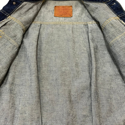 【中古品】【メンズ】 Levi's リーバイス 71507 XX 2ND BIG E DENIM JACKET セカンド ビッグイー デニムジャケット ライトアウター Gジャン ボタン裏 刻印J02 145-260619-ko-05-tei サイズ：38 カラー：インディゴ 万代Net店