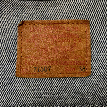 【中古品】【メンズ】 Levi's リーバイス 71507 XX 2ND BIG E DENIM JACKET セカンド ビッグイー デニムジャケット ライトアウター Gジャン ボタン裏 刻印J02 145-260619-ko-05-tei サイズ：38 カラー：インディゴ 万代Net店