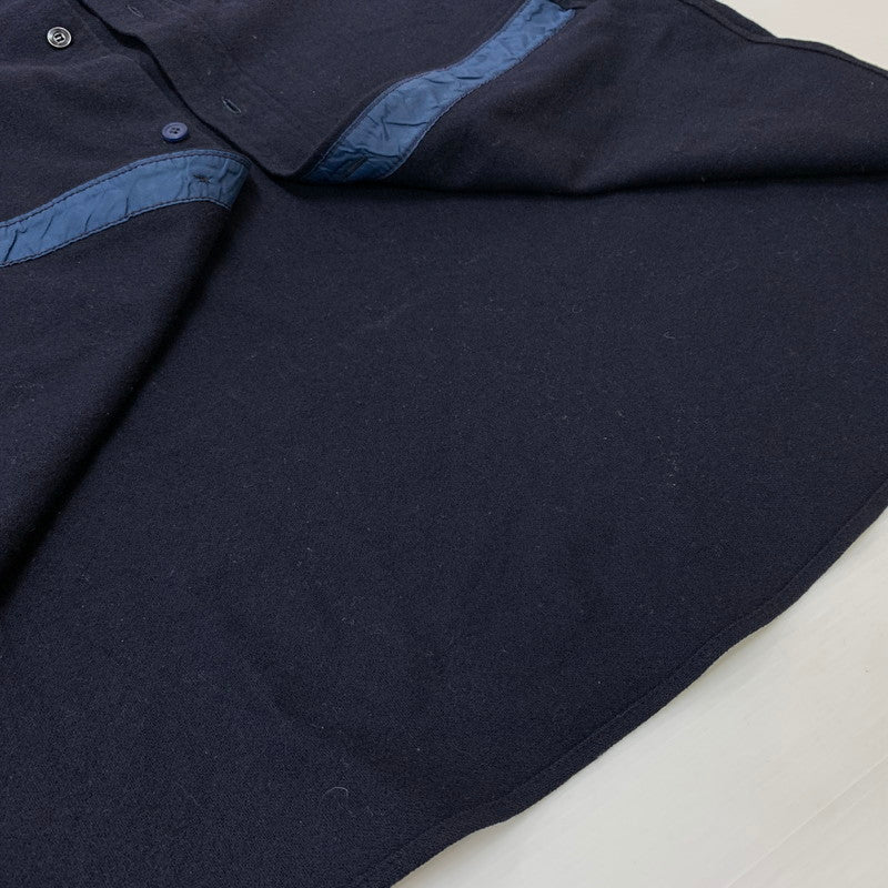 【現状渡し品】【メンズ】 PENDLETON ペンドルトン 70's WOOL L/S SHIRT VINTAGE 70年代 ウール ロングスリーブ シャツ 長袖 トップス ボタンダウン ヴィンテージ 145-260619-ko-06-tei サイズ：L カラー：ネイビー 万代Net店