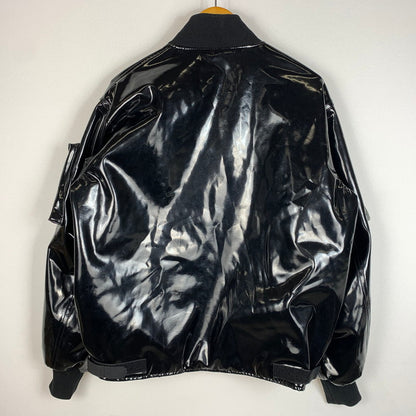 【現状渡し品】【メンズ】 LITTLEBIG リトルビッグ ENAMEL CAF JACKET MA-1 LB173-BL02 エナメル ボンバージャケット アウター 140-260619-ko-07-tei サイズ：2 カラー：ブラック 万代Net店