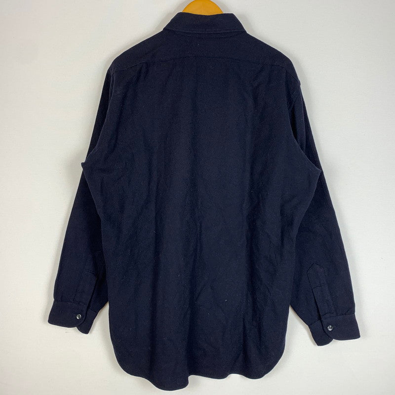 【現状渡し品】【メンズ】 PENDLETON ペンドルトン 70's WOOL L/S SHIRT VINTAGE 70年代 ウール ロングスリーブ シャツ 長袖 トップス ボタンダウン ヴィンテージ 145-260619-ko-06-tei サイズ：L カラー：ネイビー 万代Net店