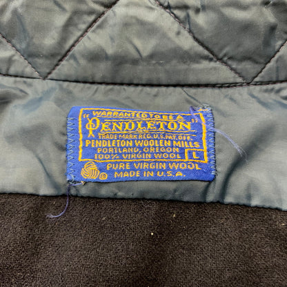 【現状渡し品】【メンズ】 PENDLETON ペンドルトン 70's WOOL L/S SHIRT VINTAGE 70年代 ウール ロングスリーブ シャツ 長袖 トップス ボタンダウン ヴィンテージ 145-260619-ko-06-tei サイズ：L カラー：ネイビー 万代Net店