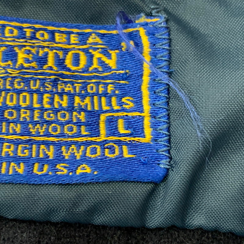 【現状渡し品】【メンズ】 PENDLETON ペンドルトン 70's WOOL L/S SHIRT VINTAGE 70年代 ウール ロングスリーブ シャツ 長袖 トップス ボタンダウン ヴィンテージ 145-260619-ko-06-tei サイズ：L カラー：ネイビー 万代Net店