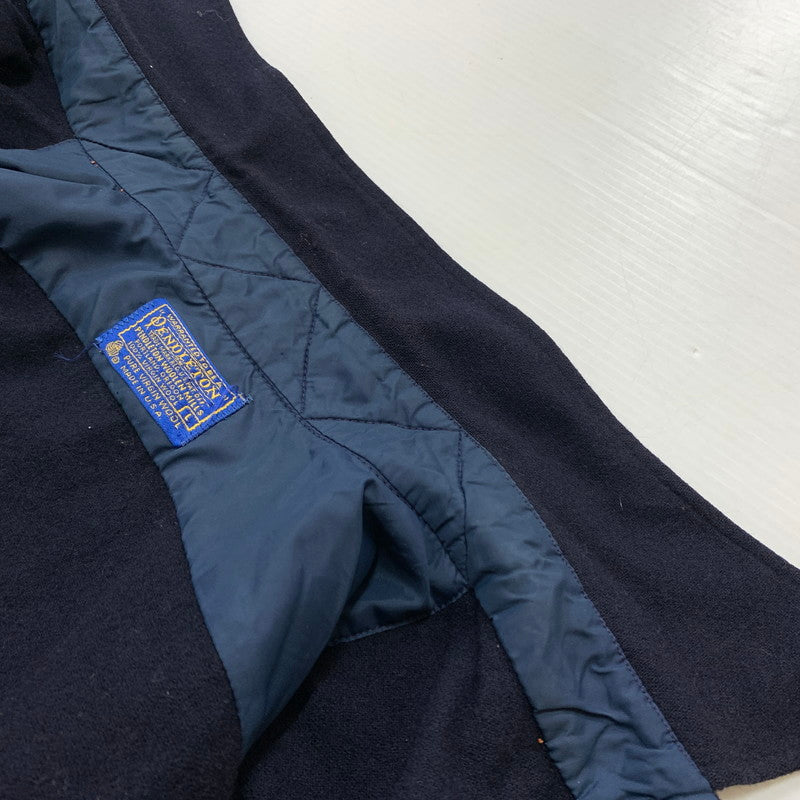 【現状渡し品】【メンズ】 PENDLETON ペンドルトン 70's WOOL L/S SHIRT VINTAGE 70年代 ウール ロングスリーブ シャツ 長袖 トップス ボタンダウン ヴィンテージ 145-260619-ko-06-tei サイズ：L カラー：ネイビー 万代Net店