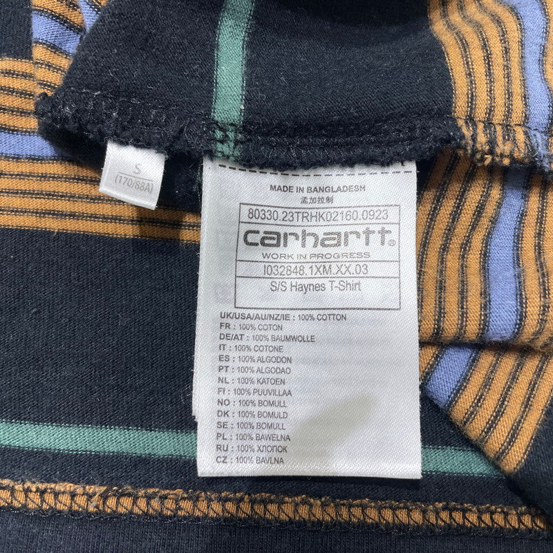 【中古品】【メンズ】 Carhartt WIP カーハート ワークインプログレス カーハート SS HAYRNES T-SHIRT I032848 ショートスリーブ ヘインズ Tシャツ 半袖 トップス 145-260828-yo-13-teih サイズ：S カラー：ブラック 万代Net店
