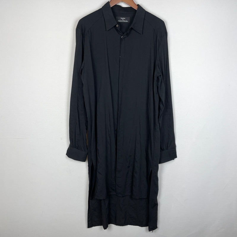 【中古品】【メンズ】 KUJAKU BY TAKUMA NISHIZAKA クジャク バイ タクマ ニシザカ LONG SHIRT ロングシャツ 長袖 トップス 140-260830-sa-06-tei サイズ：1 カラー：ブラック 万代Net店