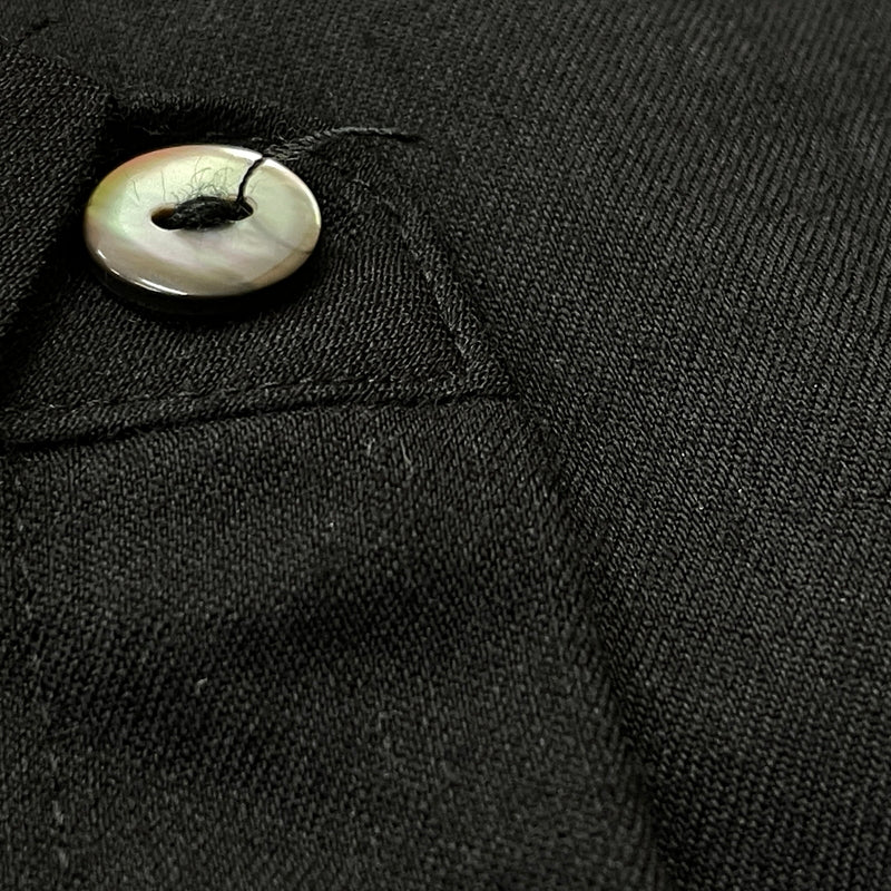 【中古品】【メンズ】 KUJAKU BY TAKUMA NISHIZAKA クジャク バイ タクマ ニシザカ LONG SHIRT ロングシャツ 長袖 トップス 140-260830-sa-06-tei サイズ：1 カラー：ブラック 万代Net店