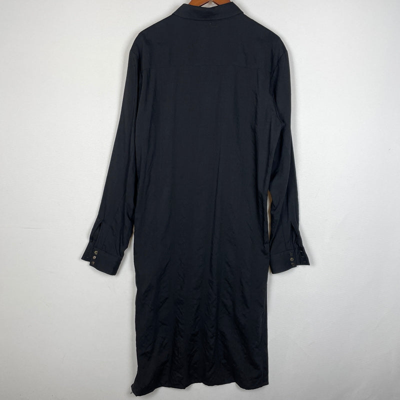 【中古品】【メンズ】 KUJAKU BY TAKUMA NISHIZAKA クジャク バイ タクマ ニシザカ LONG SHIRT ロングシャツ 長袖 トップス 140-260830-sa-06-tei サイズ：1 カラー：ブラック 万代Net店