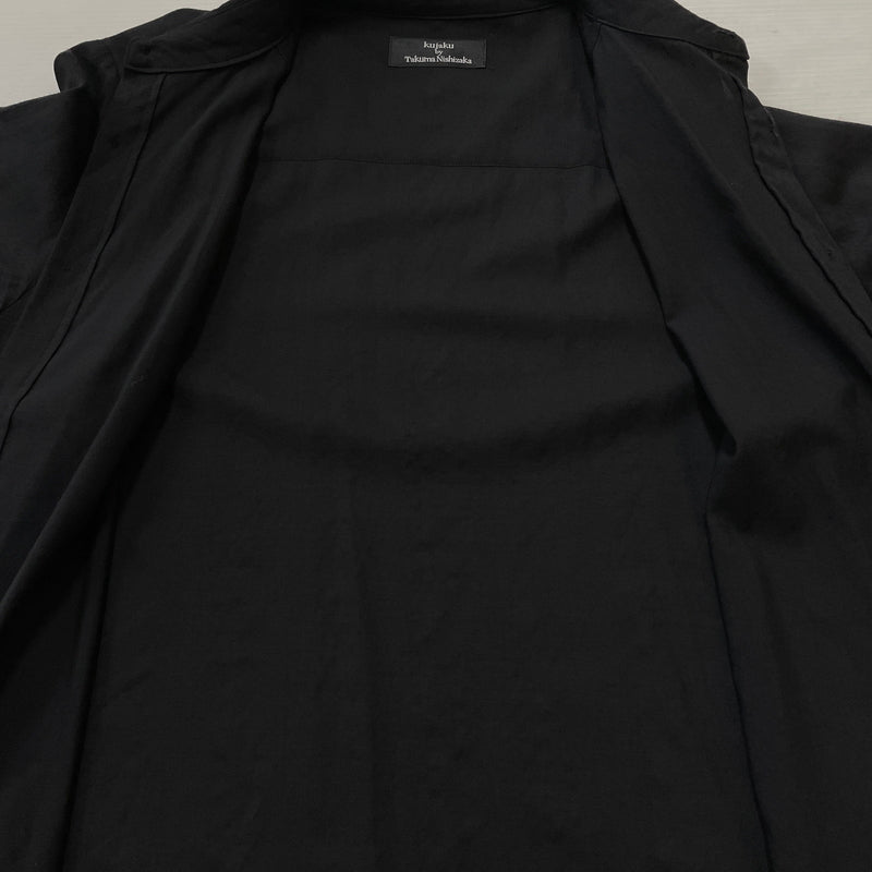 【中古品】【メンズ】 KUJAKU BY TAKUMA NISHIZAKA クジャク バイ タクマ ニシザカ LONG SHIRT ロングシャツ 長袖 トップス 140-260830-sa-06-tei サイズ：1 カラー：ブラック 万代Net店