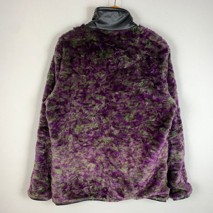 【中古品】【メンズ】 Needles ニードルス UNEVEN PRINTED FUR JACKET LQ101 アニヴェン プリント ファージャケット アウター 140-260619-ko-08-tei サイズ：XS カラー：パープル 万代Net店