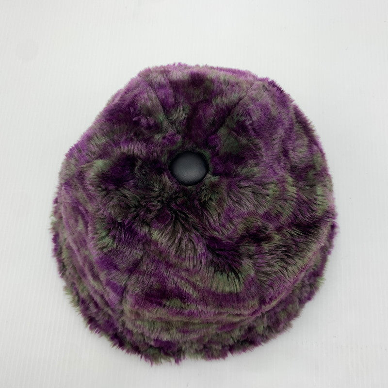 【中古品】【メンズ】 Needles ニードルス LEOPARD FAKE FAR HAT レオパード フェイク ファー ハット 帽子 185-260619-ko-16-tei サイズ：M カラー：パープル 万代Net店